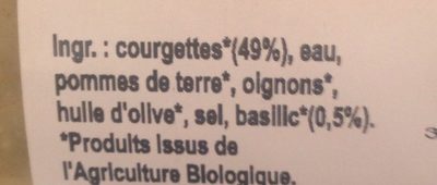 Velouté de courgettes 1L