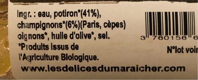 Soupe d’automne au potiron et champignons