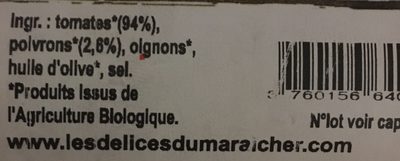 Sauce Tomates Aux Poivrons