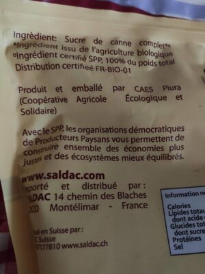 Sucre de canne complet (panela)