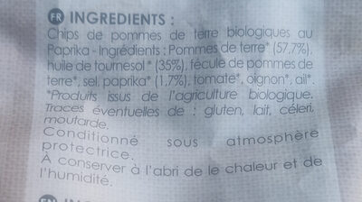 Chips Paprika Bio prix à indiquer