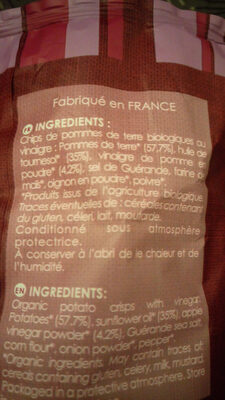 Chips Chips Vinaigre Bio prix à indiquer