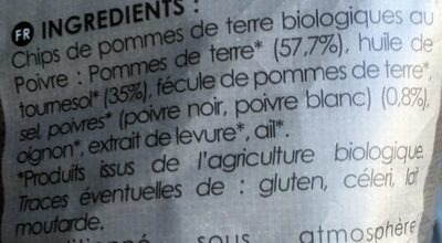 Chips Poivre Bio prix à indiquer