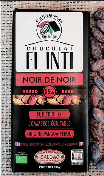 [SAL-CHOC-NOIR-85-100G-19] Chocolat Noir 85% Bio Tabs