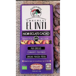 [SAL-CHO-NOIR-ECLA-100G-19] Chocolat Noir Eclats de cacao Bio Tabs
