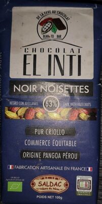 [SAL-CHO-NOIR-NOI-100G-19] Chocolat noir noisettes