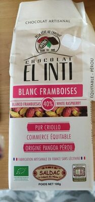 [SAL-BLC-FRAM-100G-19] Chocolat blanc framboise Bio tabs