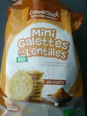 Mini galettes de lentilles au curry