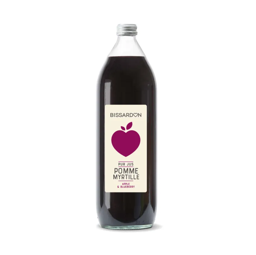 [BIS-JUS-POMME-MYRTILLE-1L-6] Jus Pomme-Myrtille BISSARDON