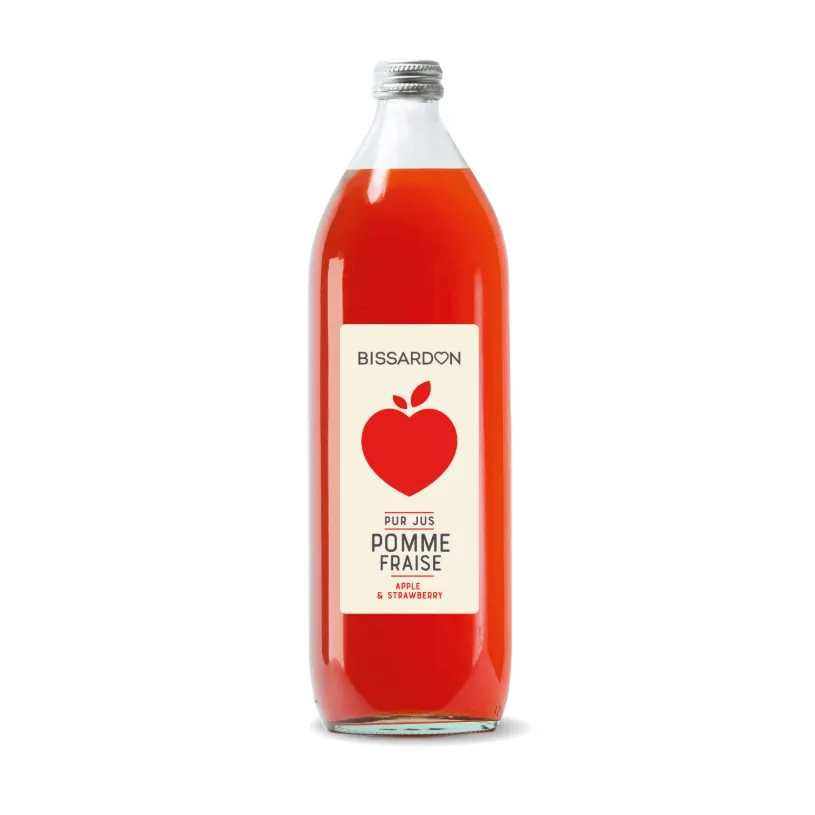 [BIS-JUS-POMFRAI-1L-6] Jus Pomme-Fraise BISSARDON