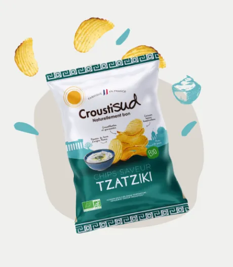 [CRSUD-CHI-TZA-100G-10] Chips tzatzíki