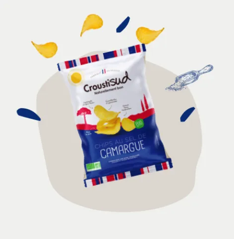 [CRSUD-CHI-POM-OND-100G-10] Chips de pommes de terre ondulées Bio