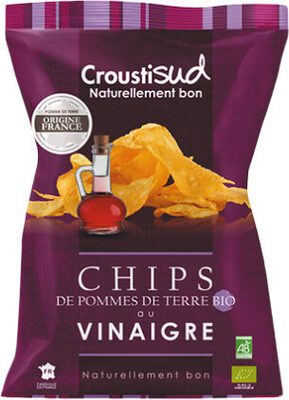 [CRSUD-CHI-VIN-100G-10] Chips de pommes de terre au vinaigre Bio