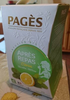 Infusion Bio Après-Repas Saveur Citron
