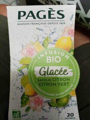 Infusion Bio Glacée Citron jaune et du Citron vert