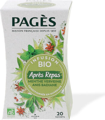 Infusion Bio Après-Repas menthe