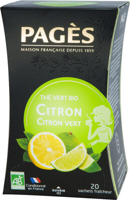 Thé Vert Bio Citron Citron vert